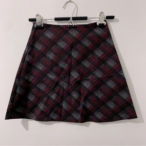 NWOT DESIGN LAB PLAID MINI SKIRT